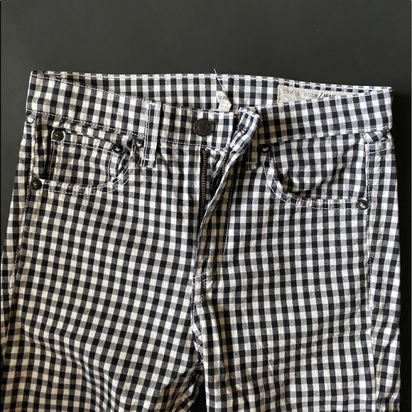 Rag & Bone Gingham Capri Length Pants - Picture 3 of 5